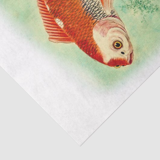 japans koi vis decoupage tissuepapier (Detail)