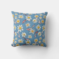 Japans Koi Vis en Bloemen Patroon