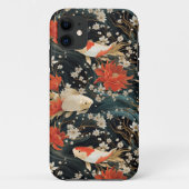 Japans Koi Vis Naadloos Patroon Case-Mate iPhone Case (Achterkant)