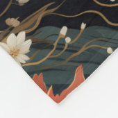 Japans Koi Vis Naadloos Patroon Fleece Deken (Hoek)