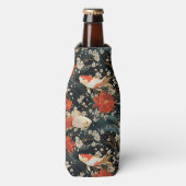 Japans Koi Vis Naadloos Patroon Flesjeskoeler (Fles Voorkant)