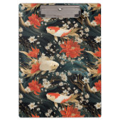 Japans Koi Vis Naadloos Patroon Klembord (Voorkant)