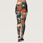 Japans Koi Vis Naadloos Patroon Leggings (Achterkant)