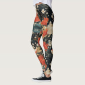 Japans Koi Vis Naadloos Patroon Leggings (Links)