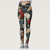 Japans Koi Vis Naadloos Patroon Leggings (Voorkant)
