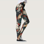 Japans Koi Vis Naadloos Patroon Leggings (Rechts)