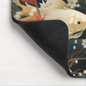 Japans Koi Vis Naadloos Patroon Muismat (Hoek)