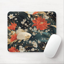 Japans Koi Vis Naadloos Patroon Muismat