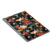 Japans Koi Vis Naadloos Patroon Notitieboek (Rechterzijde)