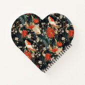 Japans Koi Vis Naadloos Patroon Notitieboek (Achterkant)