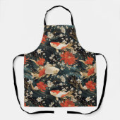 Japans Koi Vis Naadloos Patroon Schort (Voorkant)