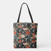 Japans Koi Vis Naadloos Patroon Tote Bag (Achterkant)