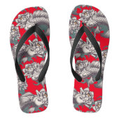 Japans Koi Vis Teenslippers (Voetbed)