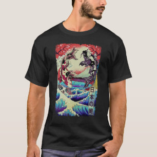 Japans Koi Vissen Grote Golf Van Kanagawa T-shirt