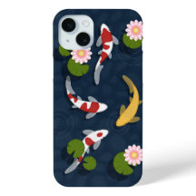 Japans Koi Visvijver iPhone 15 Plus Hoesje