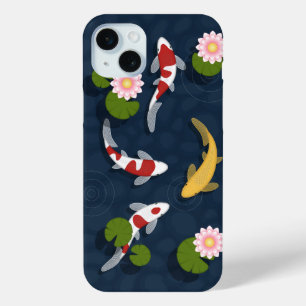 Japans Koi Visvijver iPhone 15 Plus Hoesje