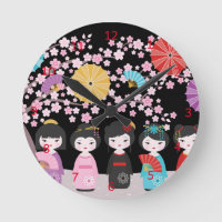 Japans Kokeshi Dolls Black