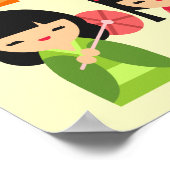 Japans kokeshi-pop poster (Hoek)