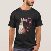 Japans Konijn Sakura Kersenbloesem Bloemen Bomen T-shirt (Voorkant)