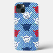 Japans konijnenblad, groen, blauw en wit Case-Mate iPhone case (Achterkant)