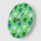 Japans konijnenblad, groen, blauw en wit grote klok (Hoek)