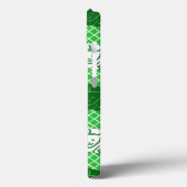 Japans konijnprint, groen, blauw en wit Case-Mate iPhone case (Achterkant / Links)