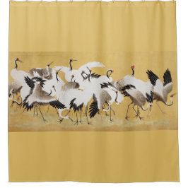  japans kraan vogel koppels douchegordijn