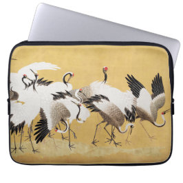 japans kraan vogel koppels laptop sleeve