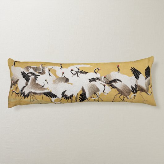  japans kraan vogel koppels lichaamskussen (Achterkant)