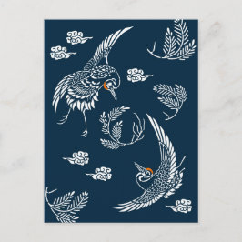 Japans kraanpaar briefkaart