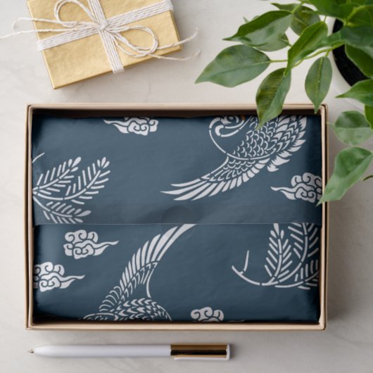 Japans kraanpaar tissuepapier (Geschenk)