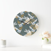 Japans  kraanvogelpatroon grote klok (Huis)