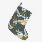 Japans  kraanvogelpatroon kleine kerstsok (Voorkant (Hangend))