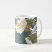 Japans  kraanvogelpatroon koffiemok (Voorkant rechts)