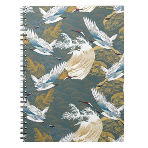 Japans kraanvogelpatroon notitieboek