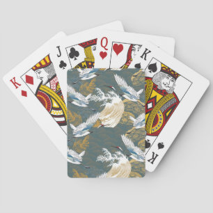 Japans kraanvogelpatroon pokerkaarten