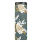 Japans  kraanvogelpatroon thermosbeker (Achterkant)