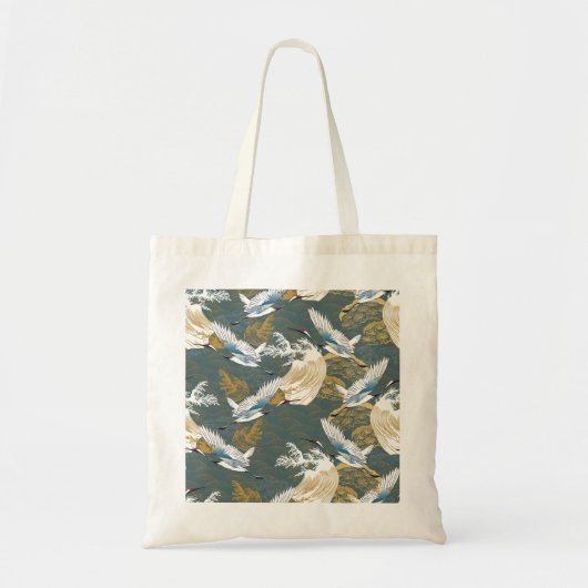 Japans kraanvogelpatroon tote bag (Voorkant)