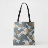 Japans  kraanvogelpatroon tote bag (Voorkant)