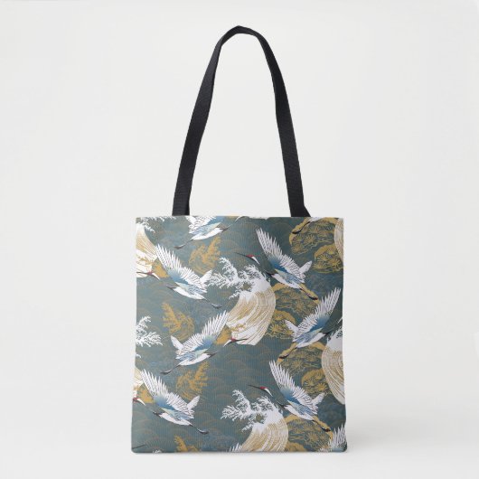 Japans  kraanvogelpatroon tote bag (Voorkant)