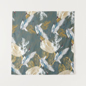 Japans  kraanvogelpatroon wandkleed (Voorkant (horizontaal))