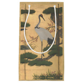  Japans Kraanvogels Gouden Achtergrond Gift Bag Klein Cadeauzakje
