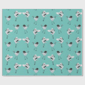 Japans kranen met wieltjes, overslagpapier cadeaupapier (Vlak)