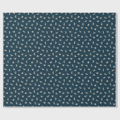 Japans kranen silhouet  patroon cadeaupapier (Vlak)