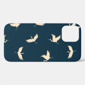 Japans kranen silhouet  patroon Case-Mate iPhone case (Achterkant (horizontaal))