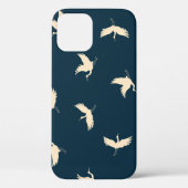 Japans kranen silhouet  patroon Case-Mate iPhone case (Achterkant)