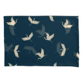 Japans kranen silhouet  patroon kussensloop (Voorkant)