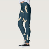 Japans kranen silhouet  patroon leggings (Links)