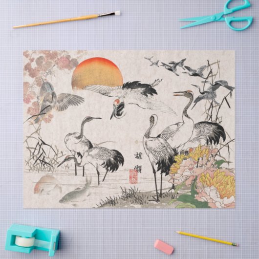 Japans krantenpapier voor kraanvogel Bairei Tissuepapier (Craft)