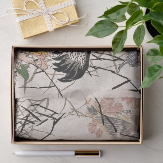 Japans krantenpapier voor kraanvogel Bairei Tissuepapier (Geschenk)